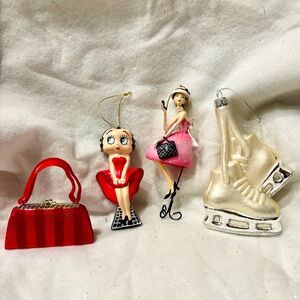 Girly Christmas Ornament Lot 💋